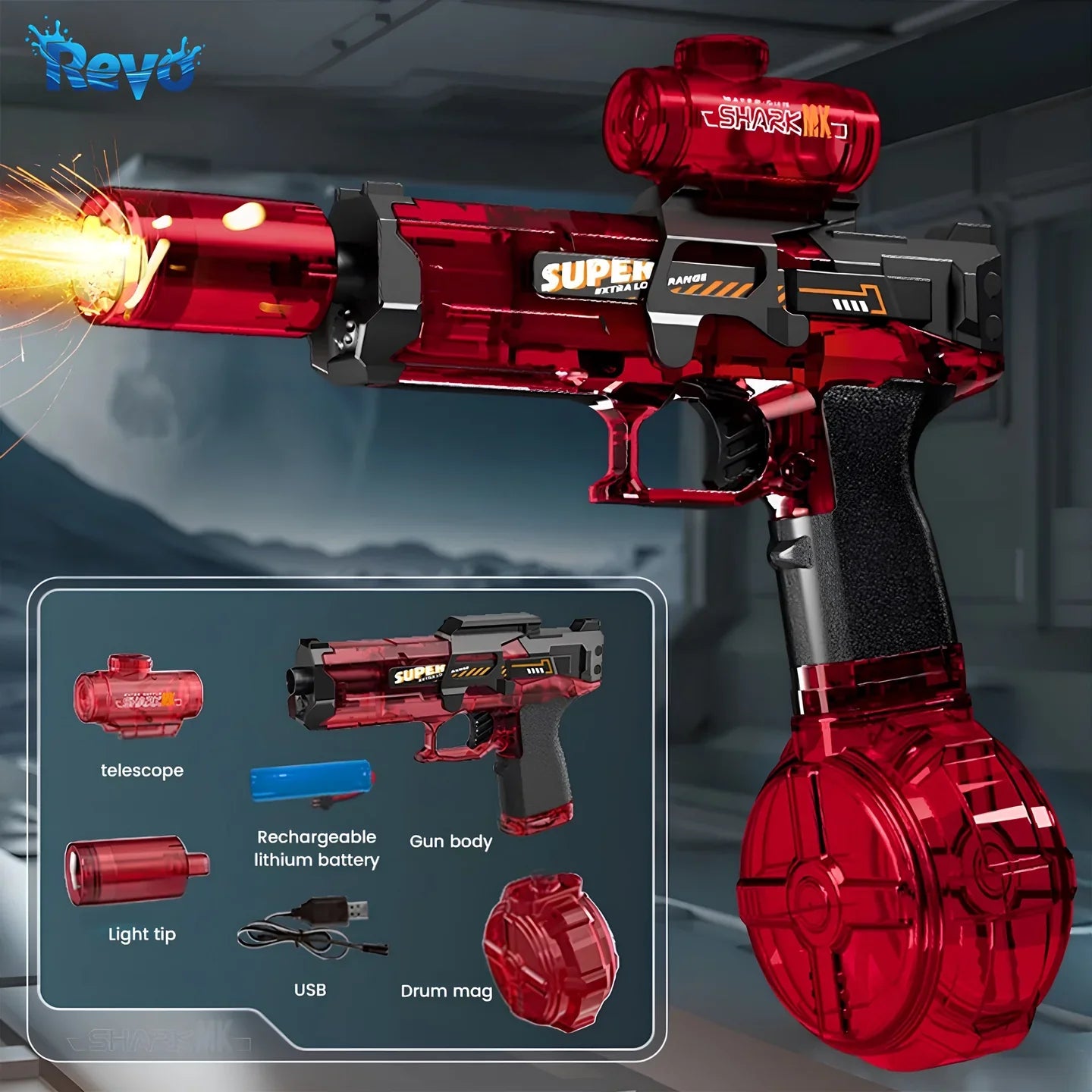 HydroBlaze™ X900 - Electric Water Blaster Red