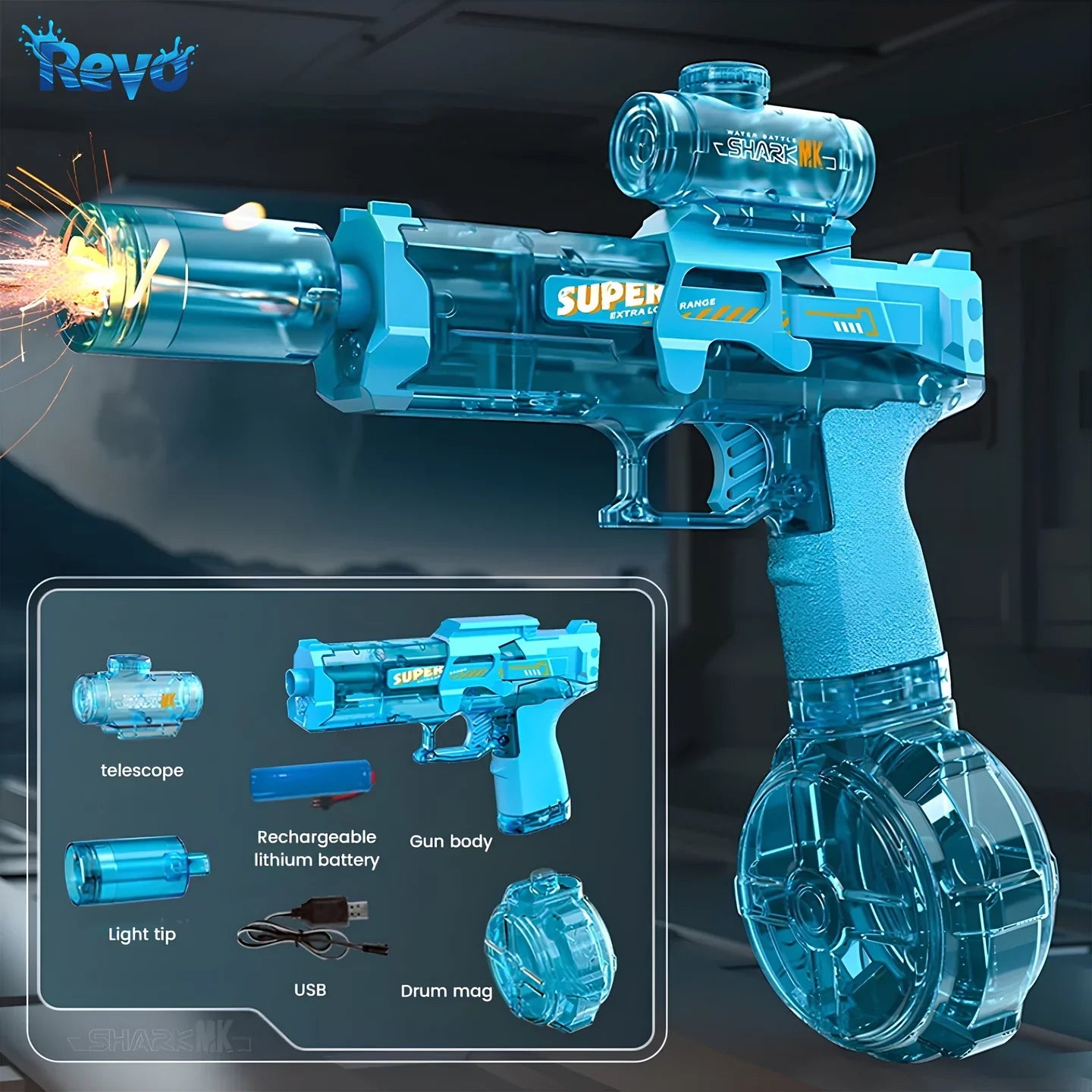 HydroBlaze™ X900 - Electric Water Blaster Blue