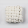 Fleece Waffle Grid Pillow