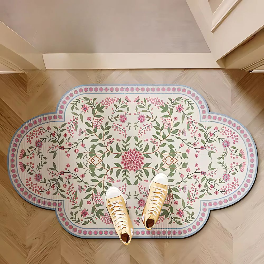 Fresh Flora Diatomaceous Bath Mat Blush Vine