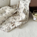 Vintage Floral Muslin Toddler Blanket & Pillow Set – 47" x 51"