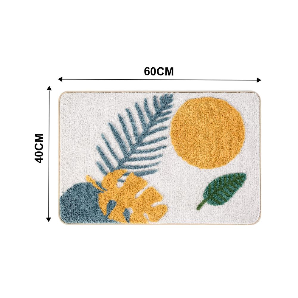 Floral Non-Slip Bathmat
