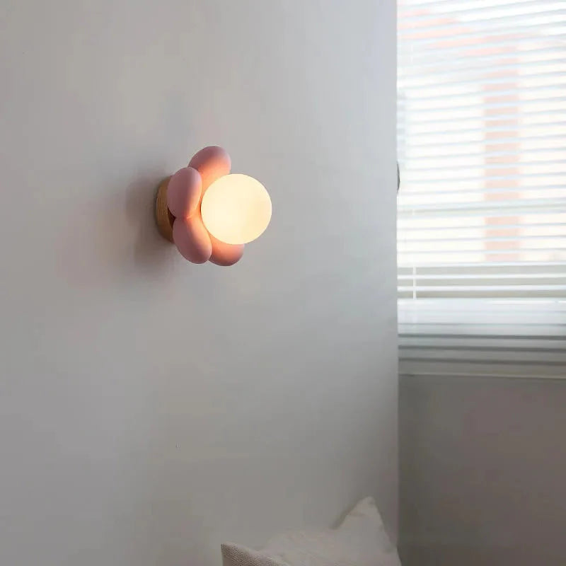 Flower Globe LED Wall Light
