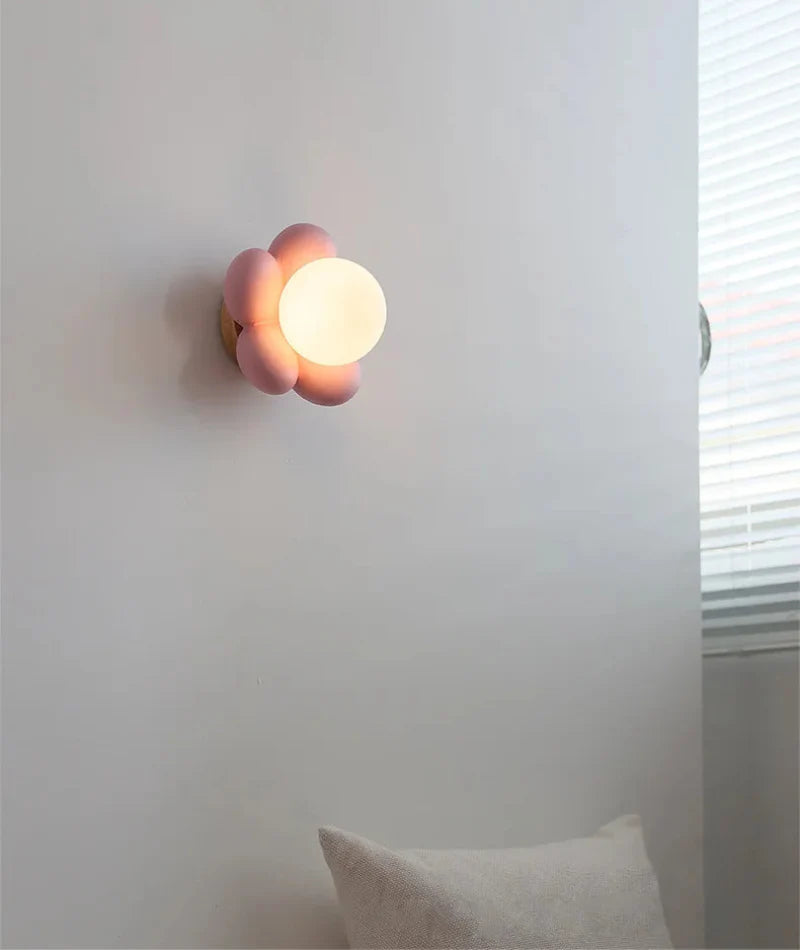 Flower Globe LED Wall Light