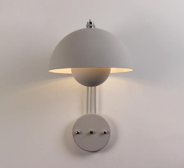 Flowerpot Metal LED Wall Lamp Matte Gray