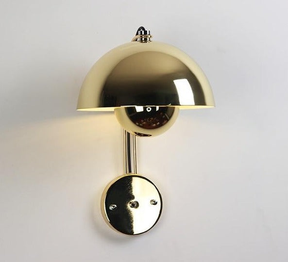 Flowerpot Metal LED Wall Lamp Gold