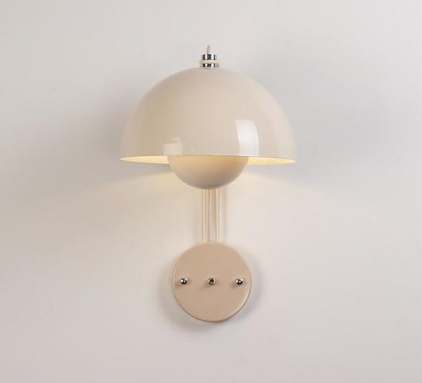Flowerpot Metal LED Wall Lamp Cream