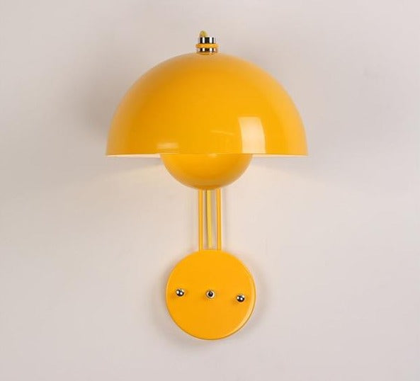 Flowerpot Metal LED Wall Lamp Yellow