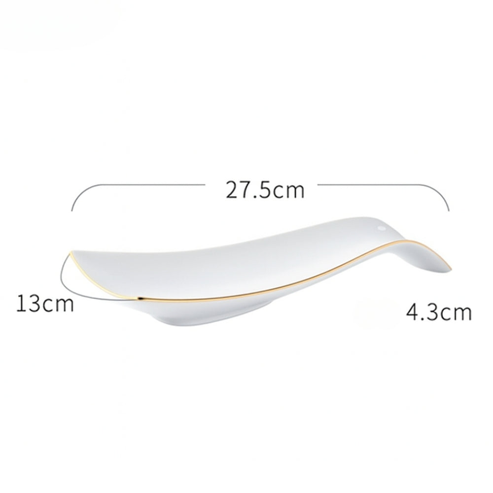 Flowline Ceramic Cooking Spoon Rest Plate (11 inch)