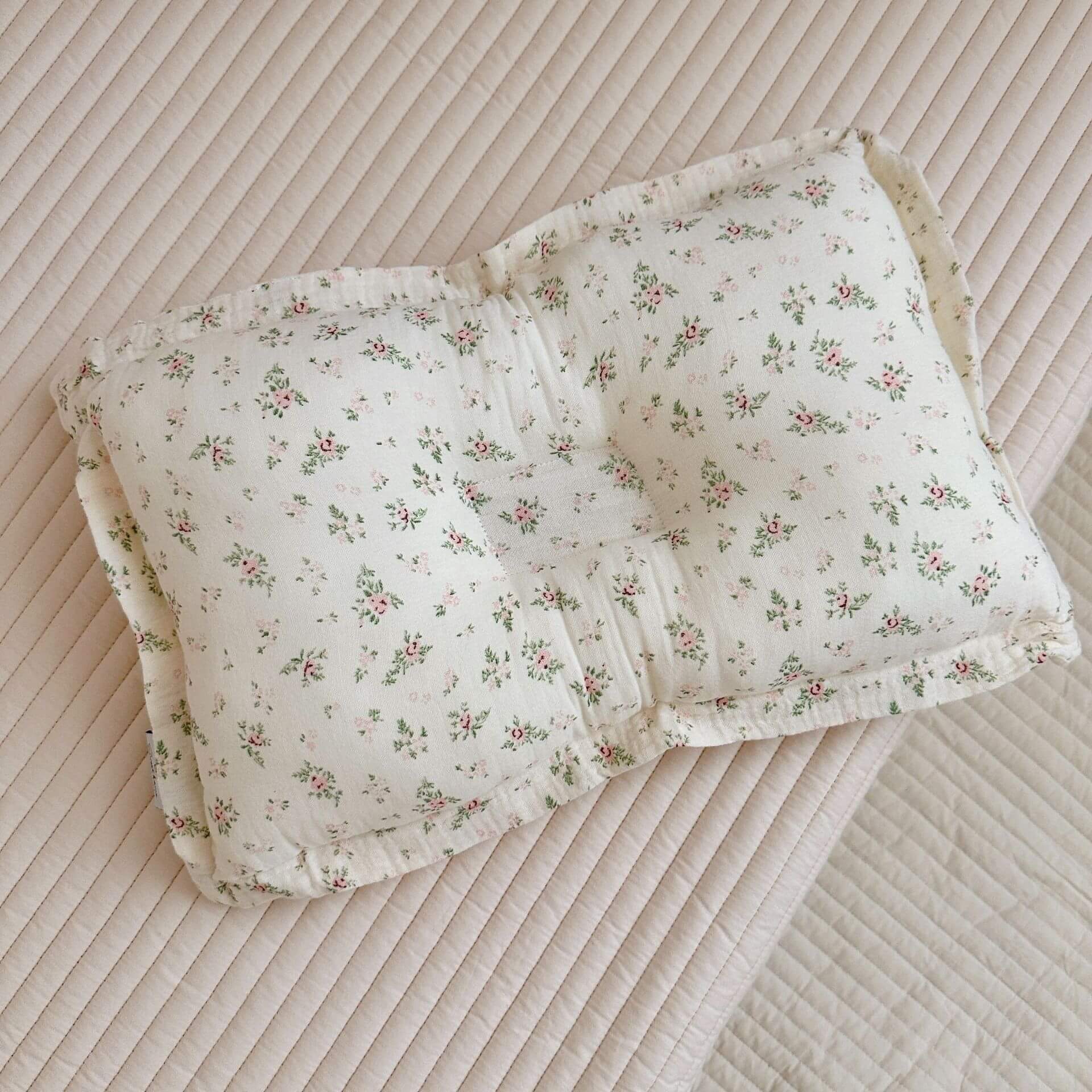 Cotton Muslin Toddler Pillow Pomegranate