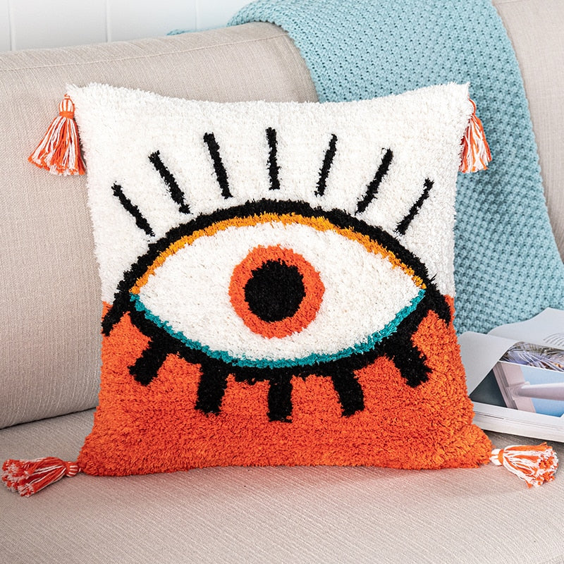 Flux Fluffy Cushion Pillow Cover Eye Square