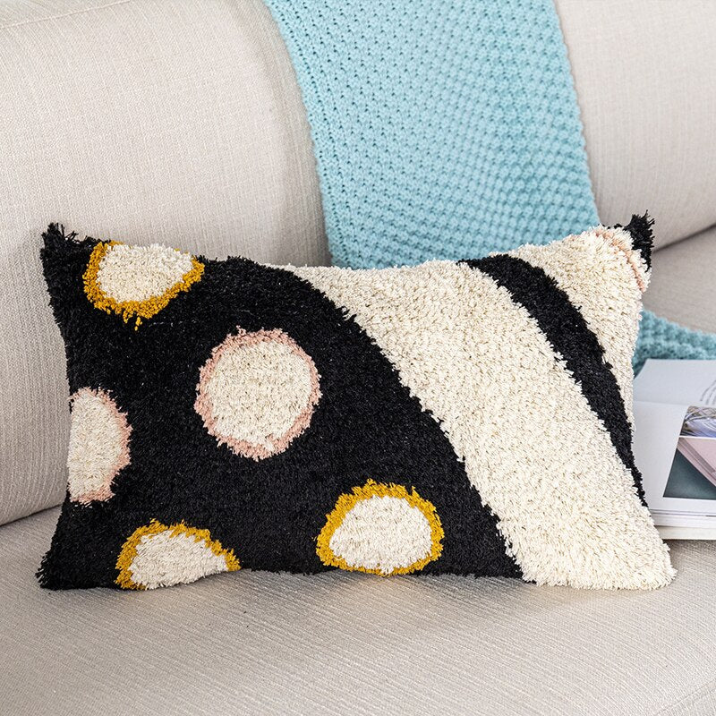 Flux Fluffy Cushion Pillow Cover Dots Lumbar