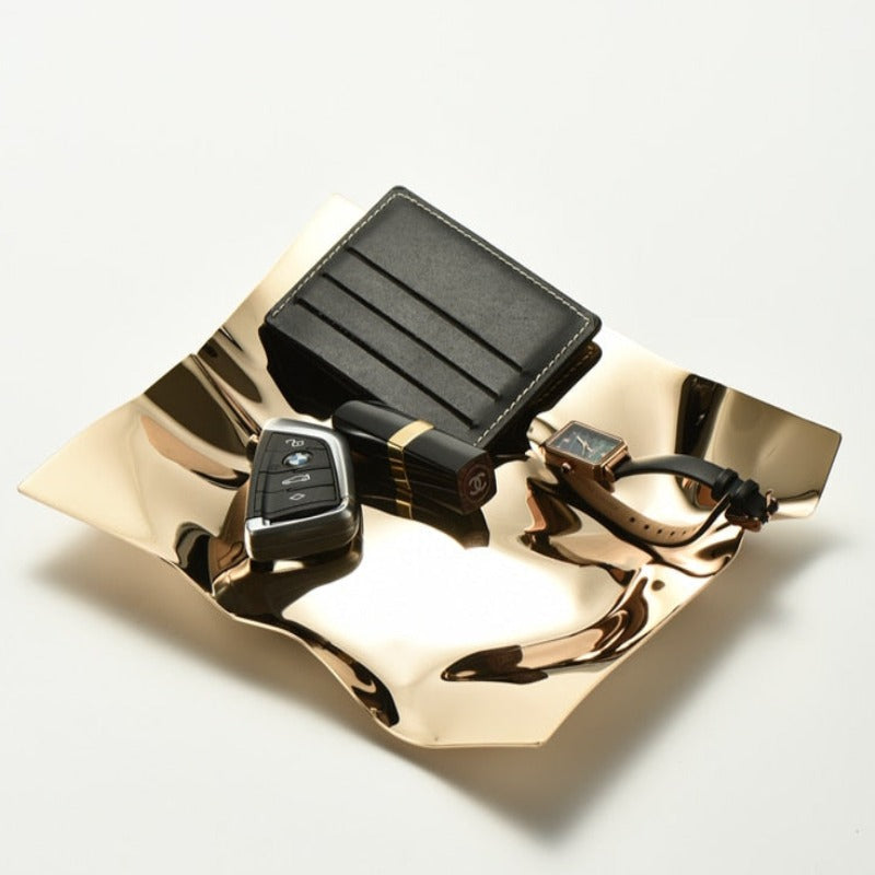 Foil Wrap Whimsical Stainless Steel Tray