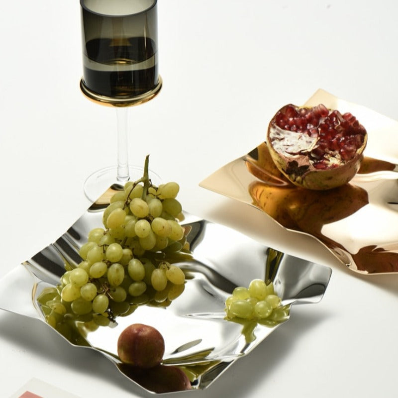 Foil Wrap Whimsical Stainless Steel Tray