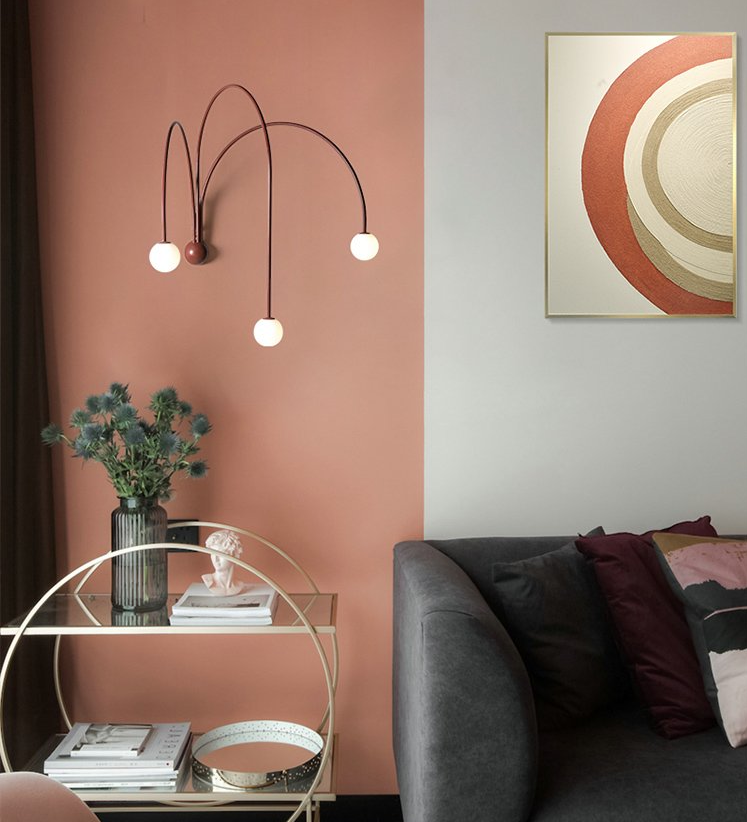 Fountain of Light Metal Wall Lamp