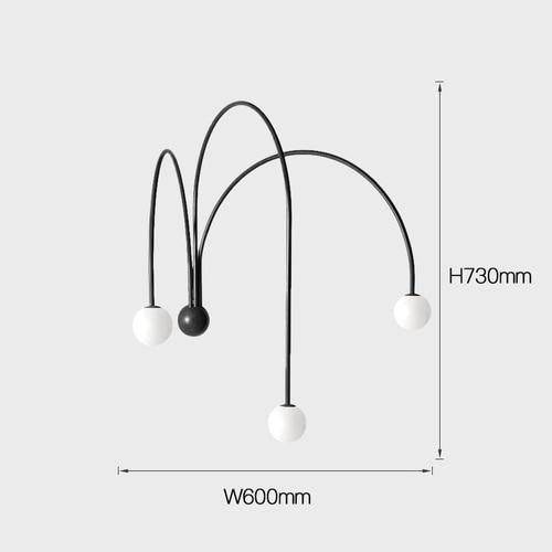 Fountain of Light Metal Wall Lamp