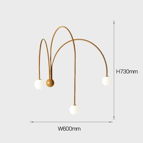 Fountain of Light Metal Wall Lamp