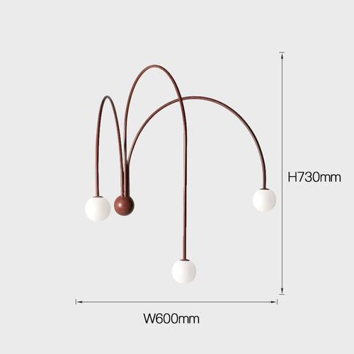 Fountain of Light Metal Wall Lamp
