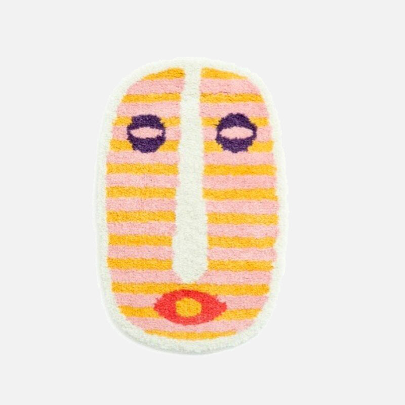 Frankie's Shaggy Abstract Rug Pink Multi