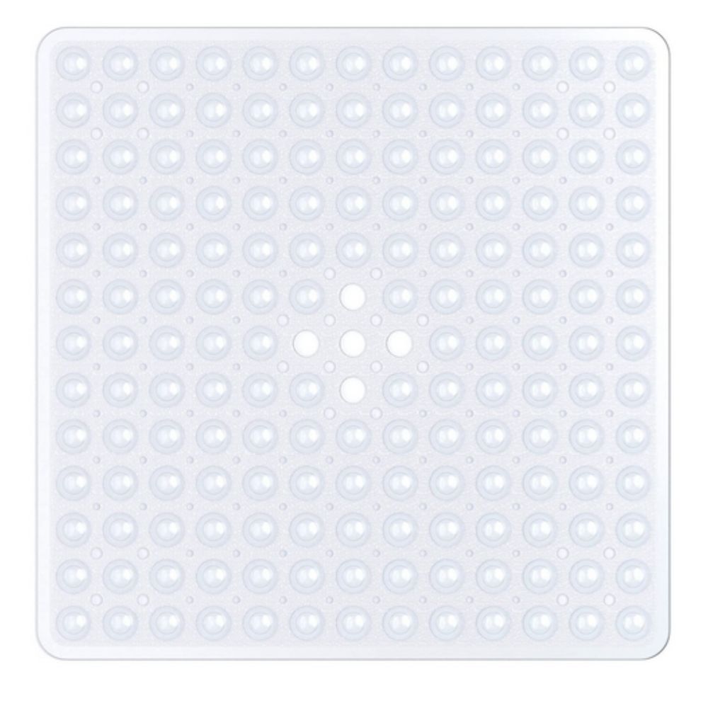 Bath Safety Non Slip Suction Mat Frosted White