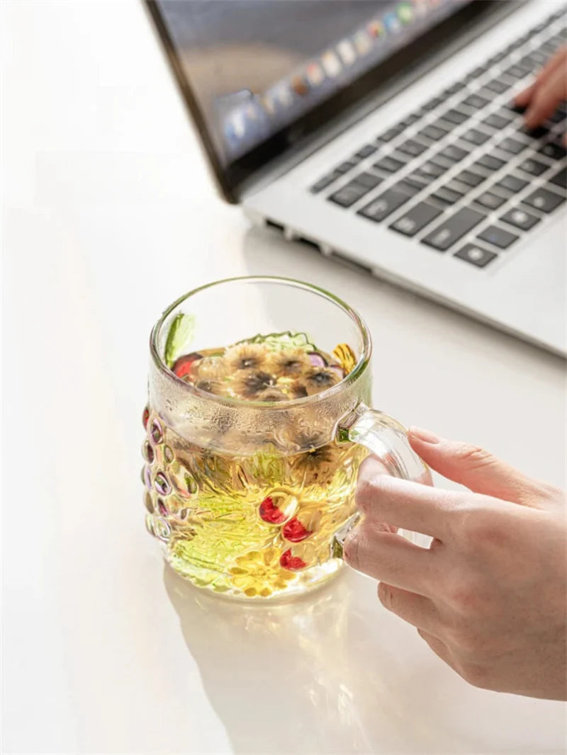 Fruit Garden Glass Mug