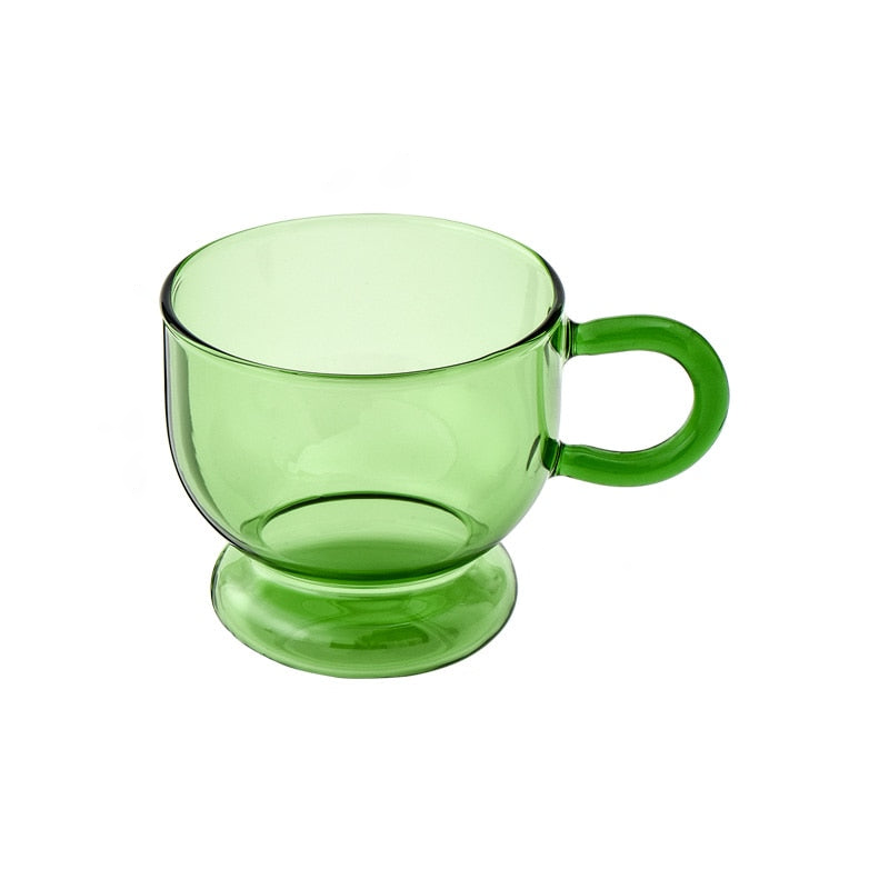 Fruit Loop Glass Cups Green