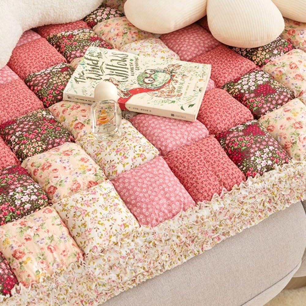 Colorful Retro Pastoral Style Sofa Cover