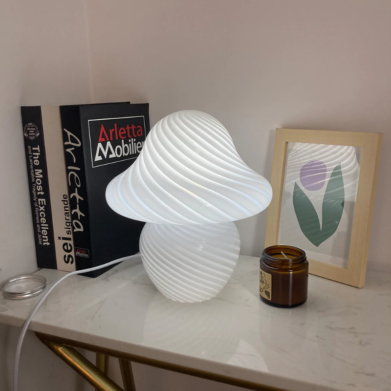 Gala Mushroom Glass LED Table Lamp