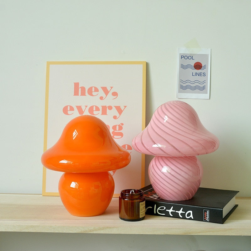 Gala Mushroom Glass LED Table Lamp