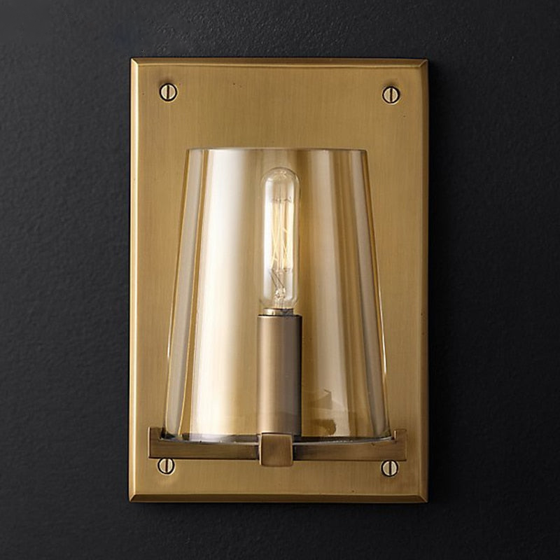 Gallant Glass & Brass Wall Lamp