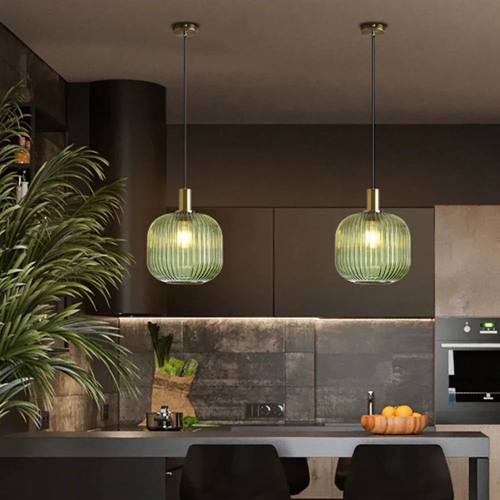 Gema Ripple Glass Pendant Light - Final Sale