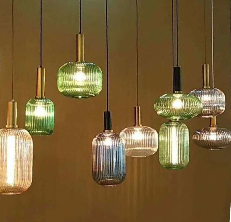Gema Ripple Glass Pendant Light - Final Sale