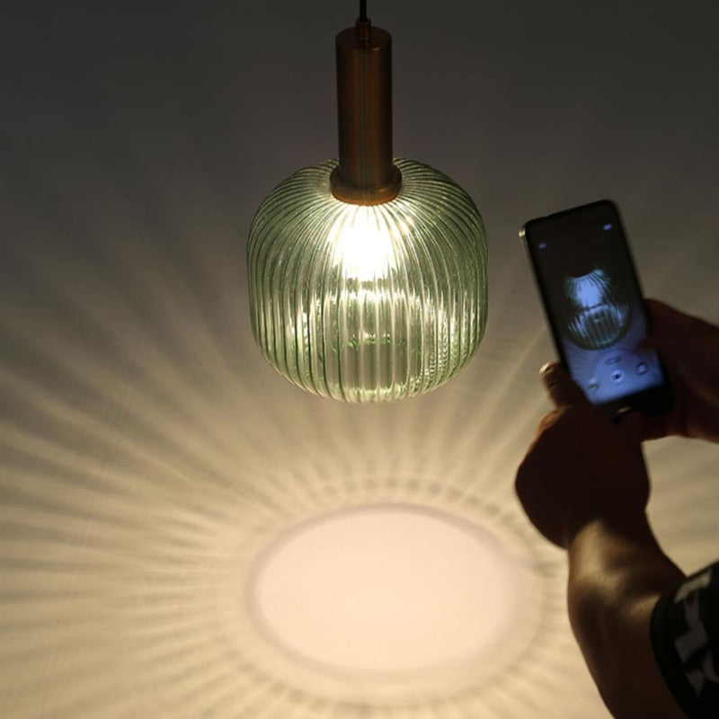 Gema Ripple Glass Pendant Light - Final Sale