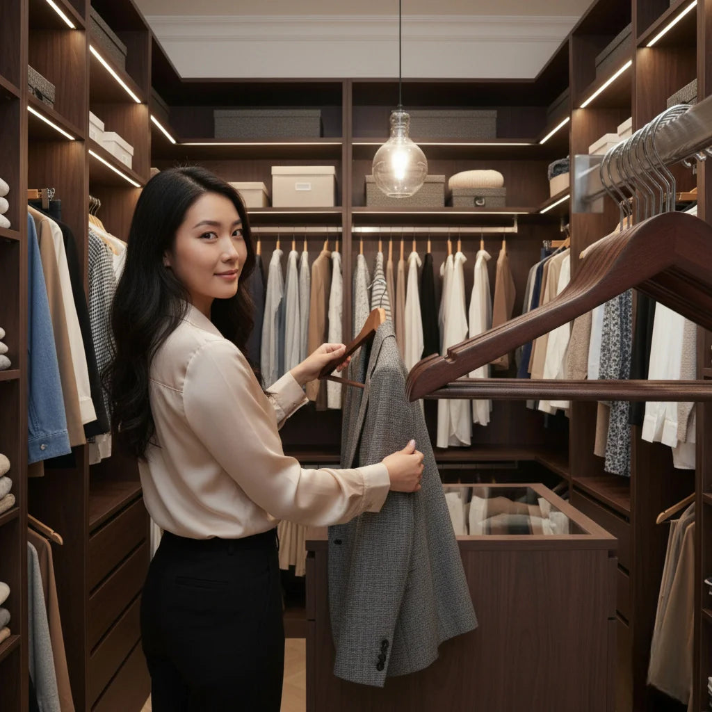 Premium Wooden Clothes Hangers