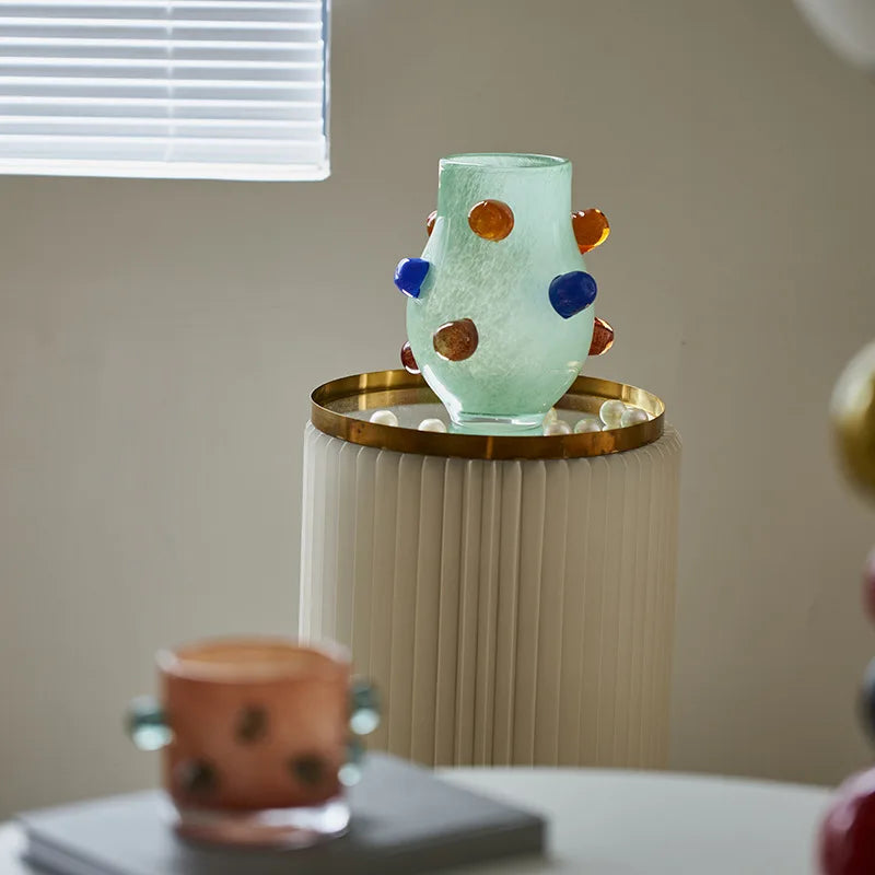 Gemstone Cluster Glass Vase & Candle Holder