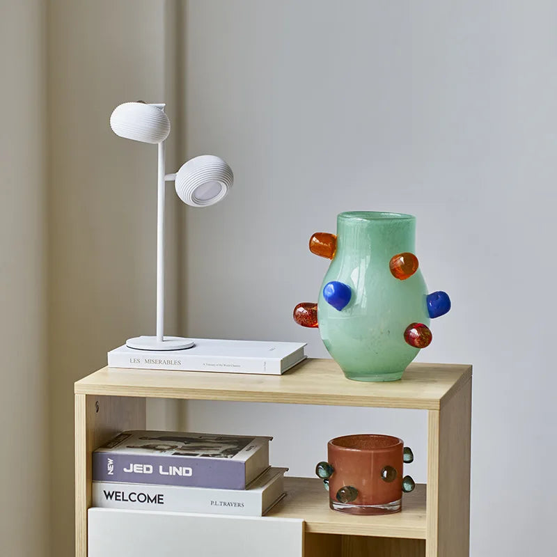Gemstone Cluster Glass Vase & Candle Holder