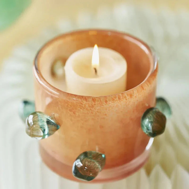 Gemstone Cluster Glass Vase & Candle Holder