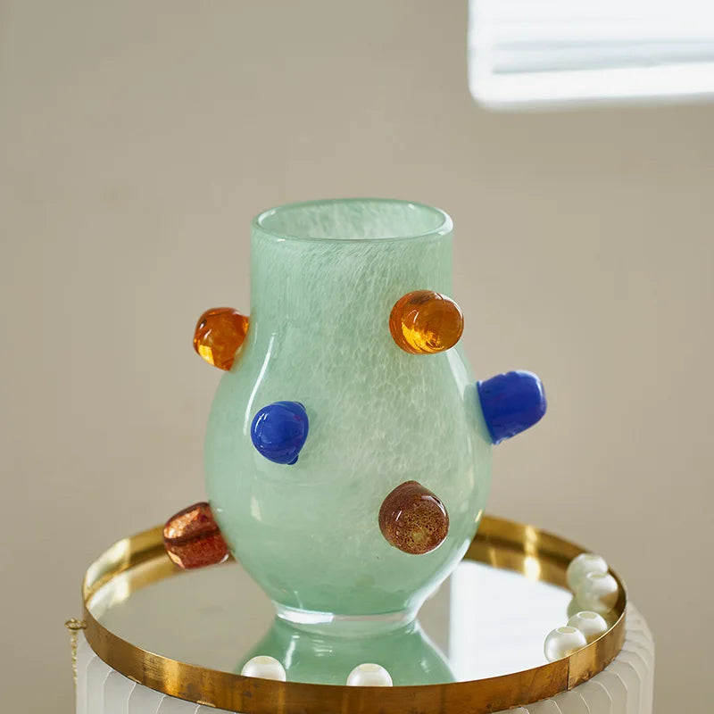 Gemstone Cluster Glass Vase & Candle Holder