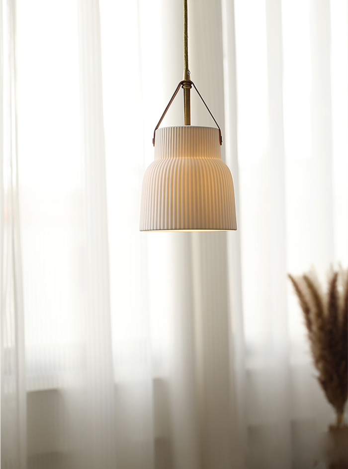 Gina Ridged Ceramic Pendant Lights