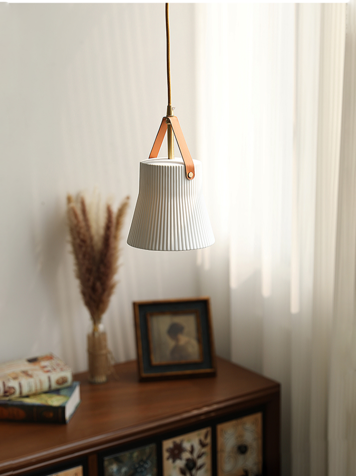 Gina Ridged Ceramic Pendant Lights