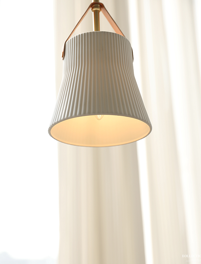 Gina Ridged Ceramic Pendant Lights