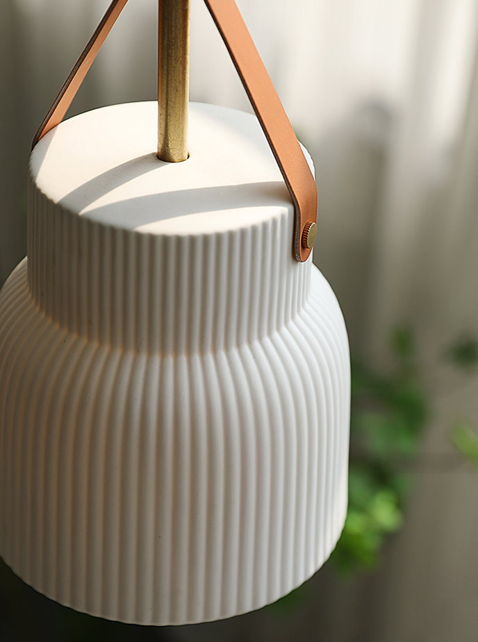 Gina Ridged Ceramic Pendant Lights