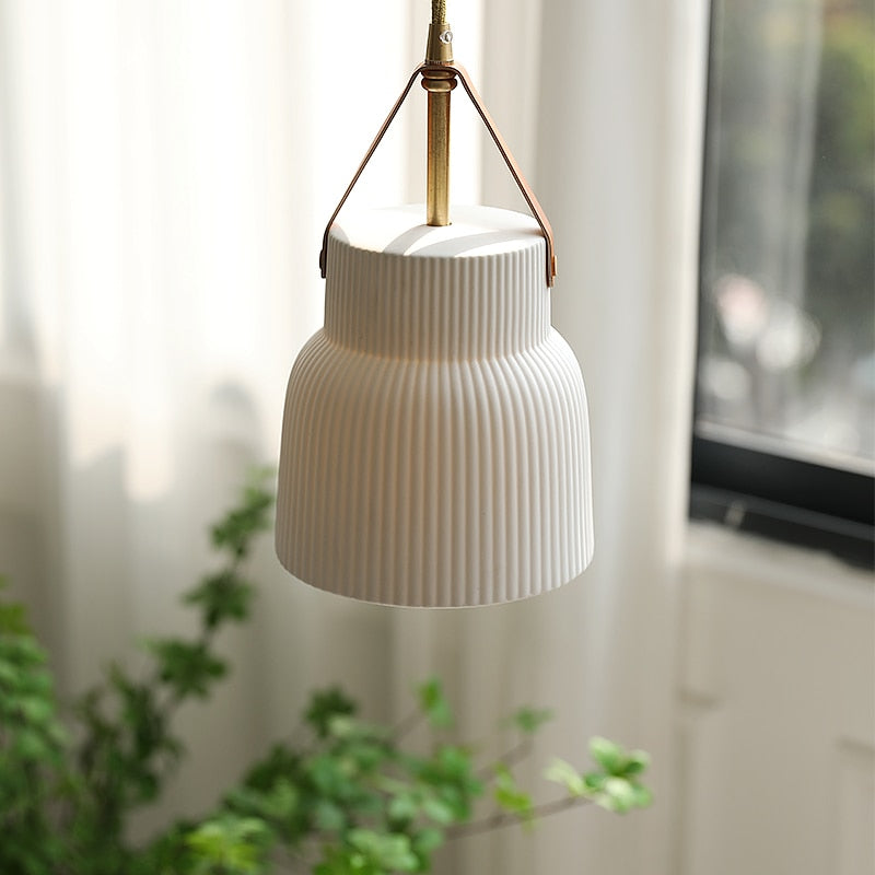 Gina Ridged Ceramic Pendant Lights