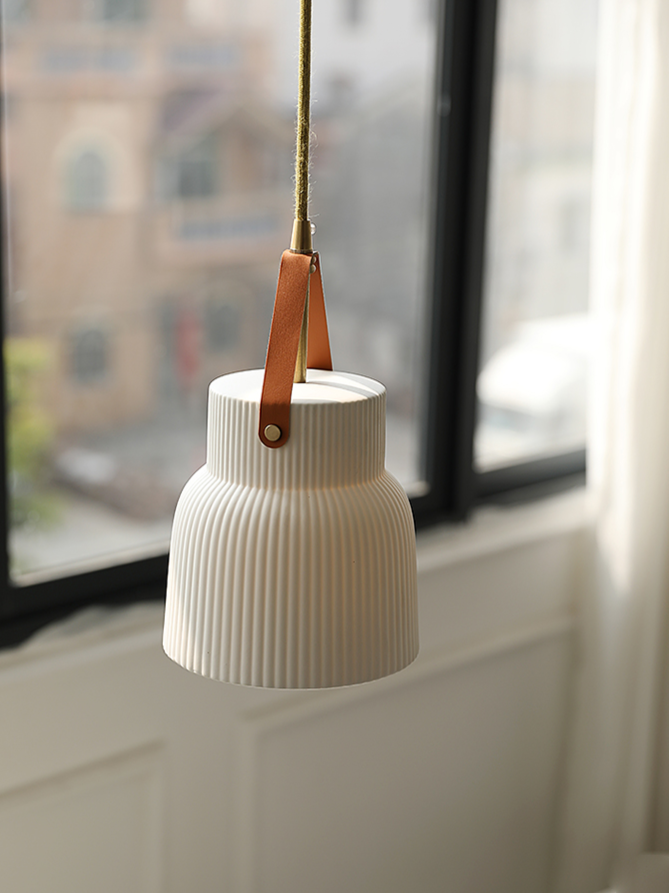 Gina Ridged Ceramic Pendant Lights