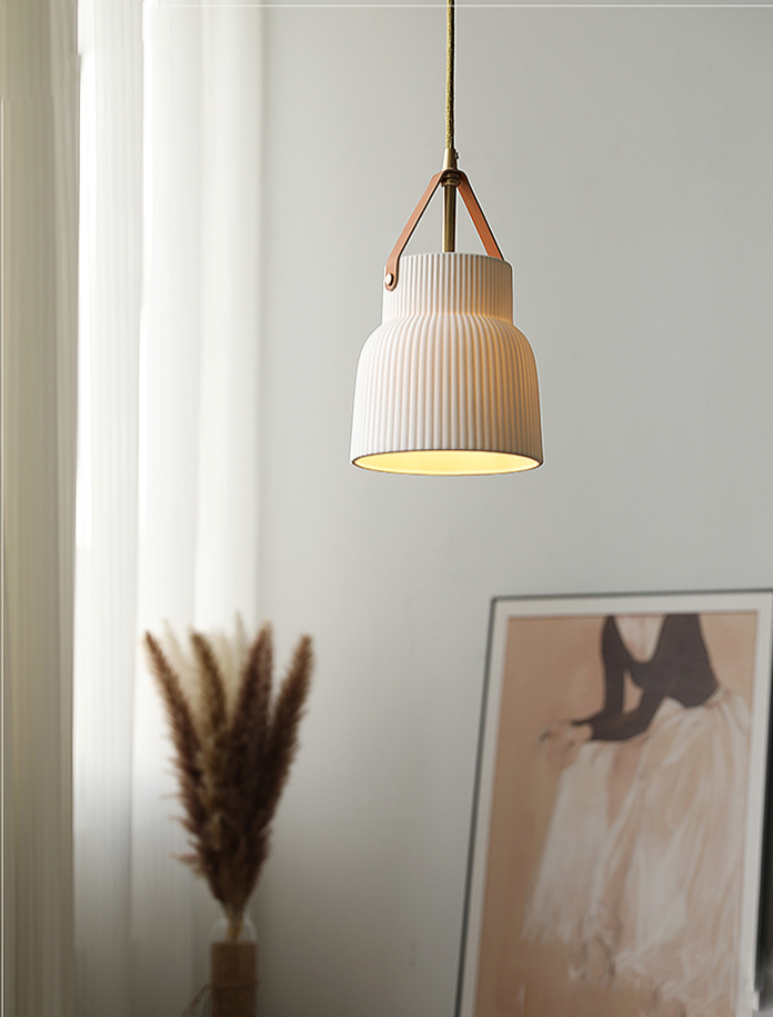 Gina Ridged Ceramic Pendant Lights