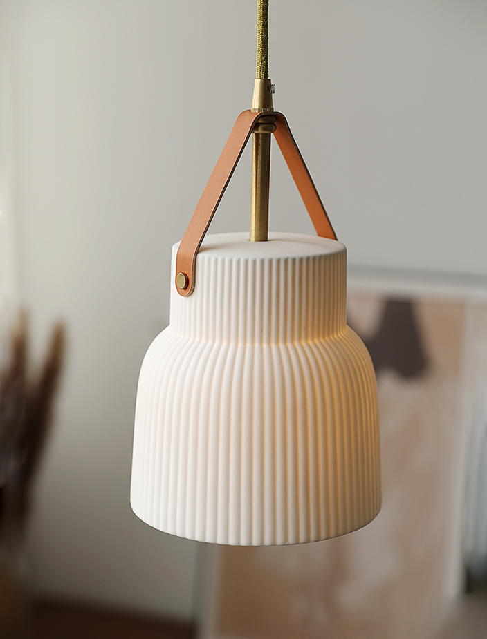 Gina Ridged Ceramic Pendant Lights