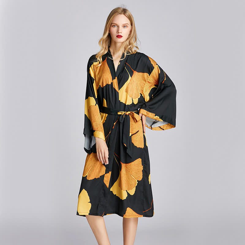 Satin Kimono Robe Bridesmaid Loungewear