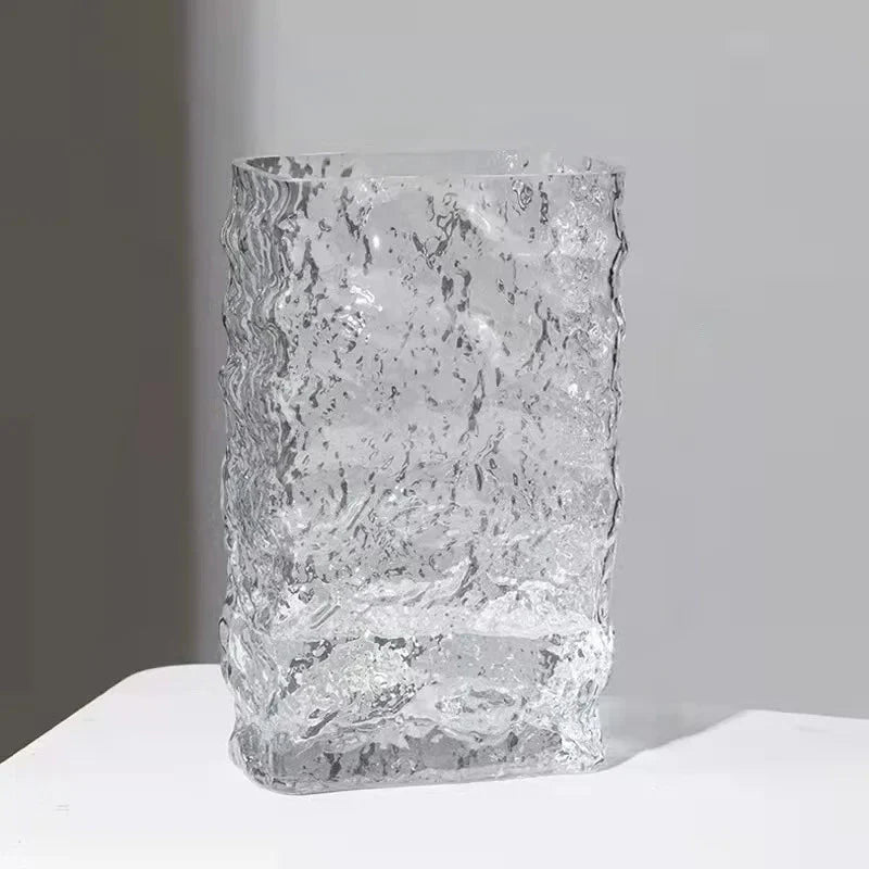 Glacier Flower Vase Transparent Large