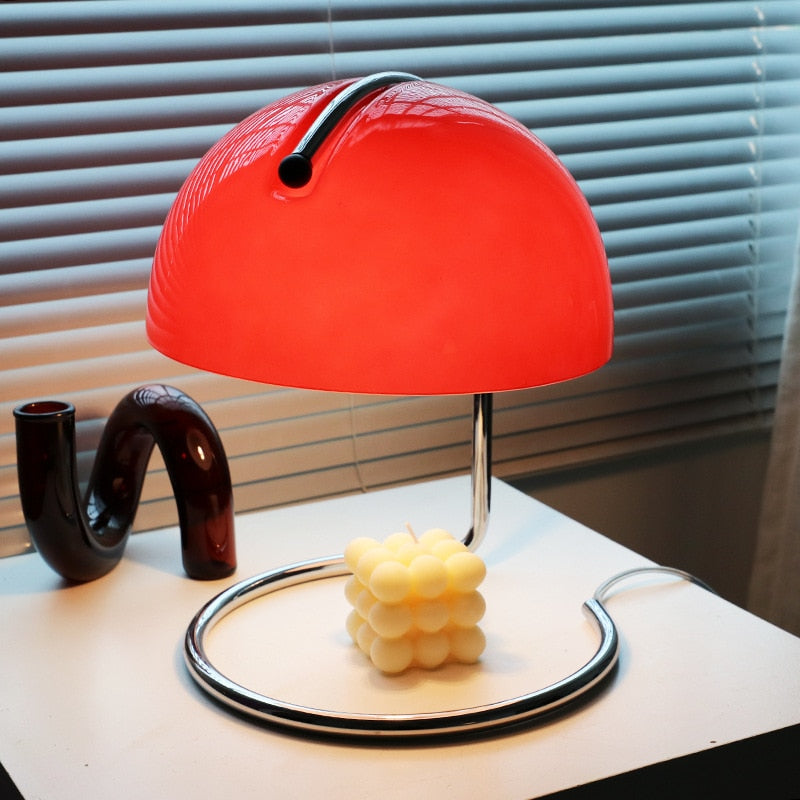 Casket Mushroom LED Table Lamp Red