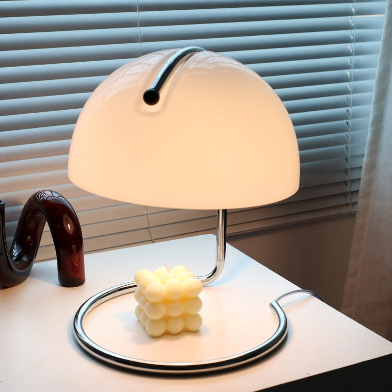 Casket Mushroom LED Table Lamp White